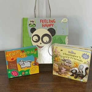 Kids 3 Sets Farm Animals Feeling Happy Thumper's Furry Friends Educational Books